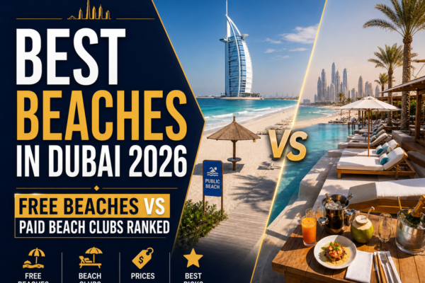 Best Beaches in Dubai 2026 - Free Beaches vs Paid Beach Clubs Ranked