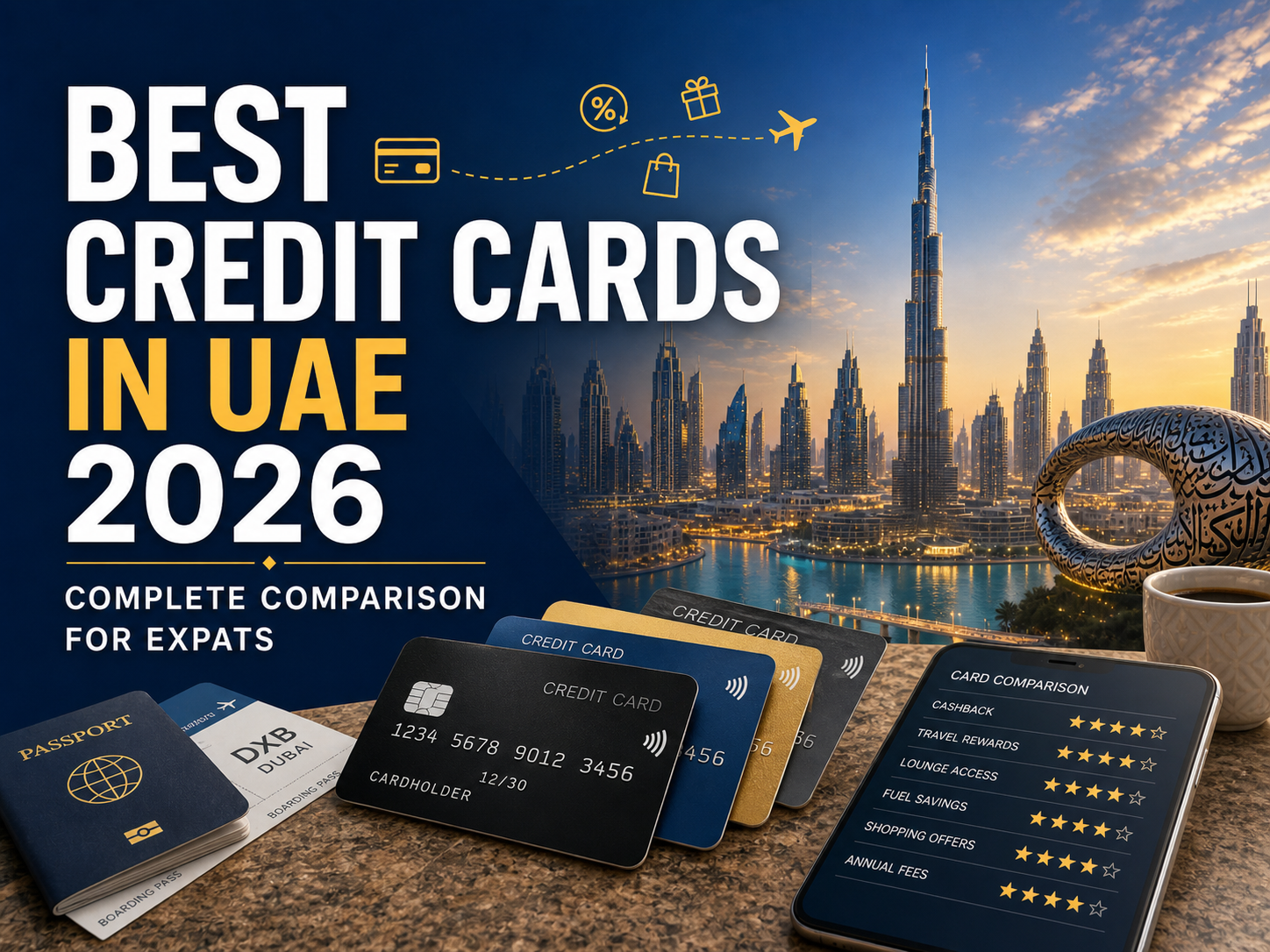 Best Credit Cards in UAE 2026: Complete Comparison for Expats