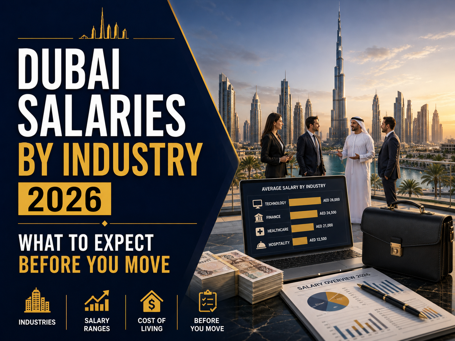 Dubai Salaries by Industry 2026 - What to Expect Before You Move